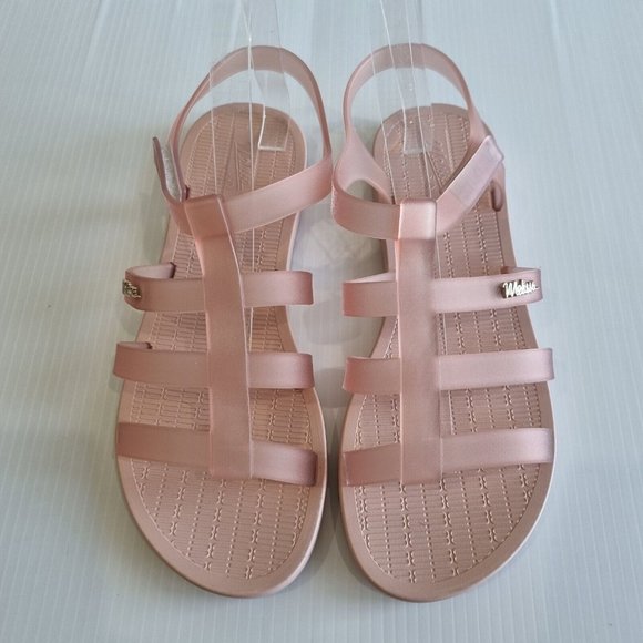 Melissa Sun Rodeo Light Pink Open Toe Jelly Sandals Size 9 - Picture 3 of 8